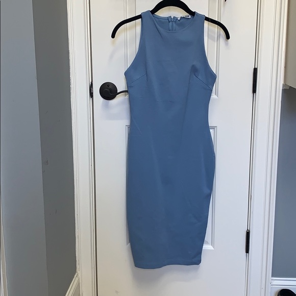 Blue Fitted Dress - Picture 1 of 2
